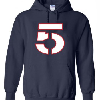 Navy Tom Brady New England Patriots "5" Hooded Sweatshirt Hoodie