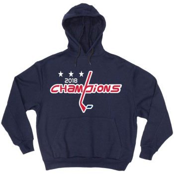 Navy Washington Capitals 2018 Stanley Cup Champs Alex Ovechkin Hooded Sweatshirt Unisex Hoodie