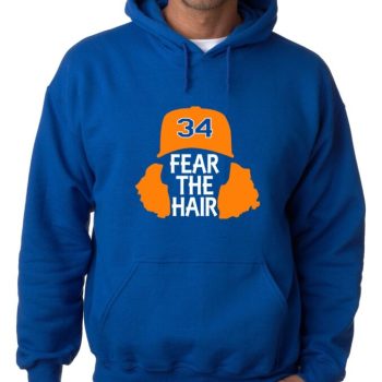 Noah Syndergaard New York Mets "Fear The Hair" Hooded Sweatshirt Hoodie