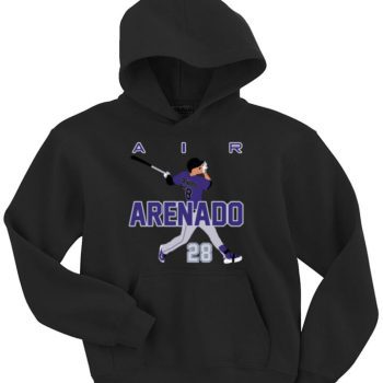 Nolan Arenado Colorado Rockies "Air Pic" Hooded Sweatshirt Unisex Hoodie