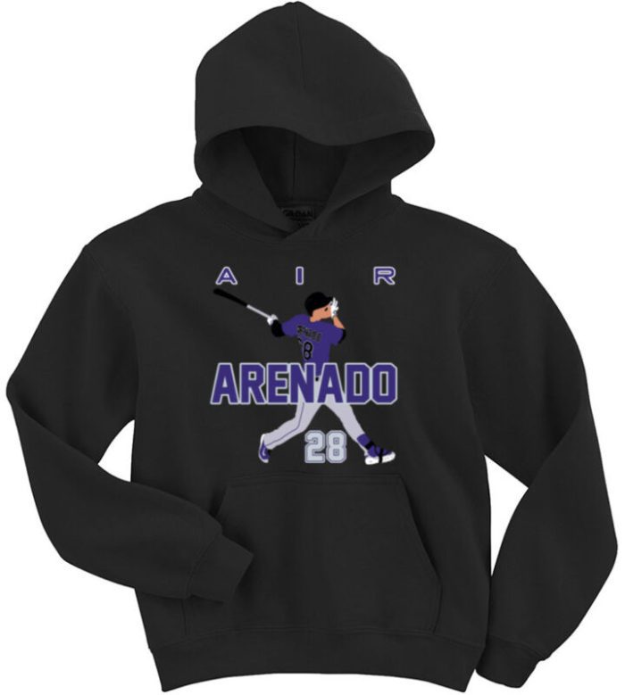 Nolan Arenado Colorado Rockies "Air Pic" Hooded Sweatshirt Unisex Hoodie