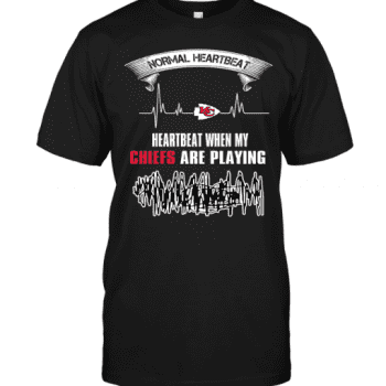 Normal Heartbeat Heartbeat When My Kansas City Chiefs Are Playing Unisex T-Shirt Kid T-Shirt LTS3021