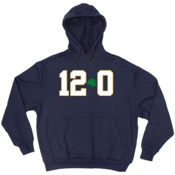 Notre Dame Fighting Irish National Champions "12-0 Undefeated" Hooded Sweatshirt Unisex Hoodie