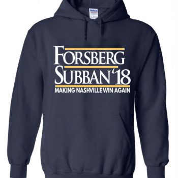 P.K. Subban Filip Forsberg Nashville Predators "18" Hoodie Hooded Sweatshirt