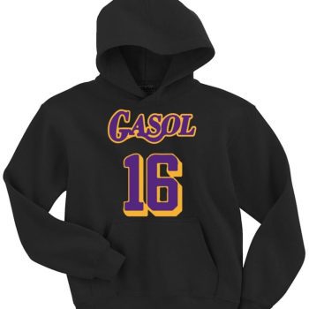 Pau Gasol Los Angeles Lakers Retirement Crew Hooded Sweatshirt Unisex Hoodie