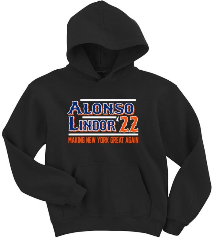 Pete Alonso Francisco Lindor New York Mets 2022 Crew Hooded Sweatshirt Unisex Hoodie