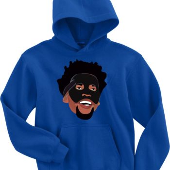 Philadelphia 76Ers Trust Process Joel Embiid Black Mask Hoodie Hooded Sweatshirt
