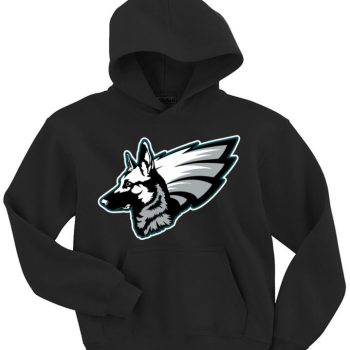 Philadelphia Eagles Super Bowl Underdogs German Shephard Hooded Sweatshirt Unisex Hoodie