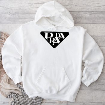 Prada Logo Luxury Unisex Pullover Hoodie HTB0845