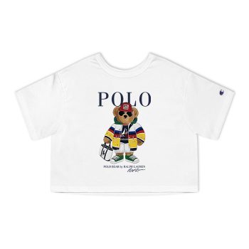 Ralph Lauren Polo Bear Teddy Champion Women Cropped T-Shirt CTB2769