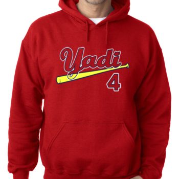 Red Yadi Molina St. Louis Cardinals "Yadi" Hooded Sweatshirt Hoodie