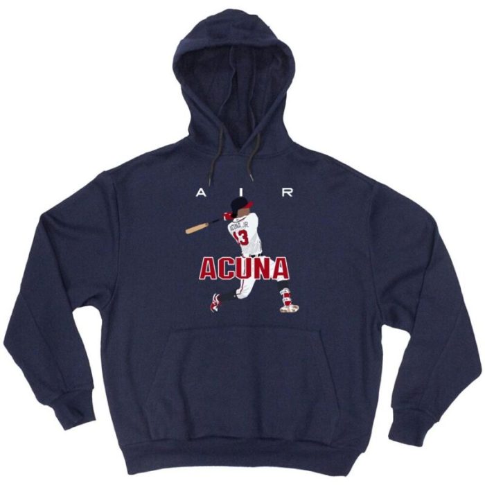 Ronald Acuna Jr Atlanta Braves "Air" Hooded Sweatshirt Unisex Hoodie