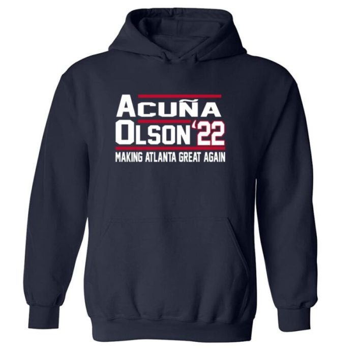 Ronald Acuna Jr Matt Olson Atlanta Braves 2022 Crew Hooded Sweatshirt Unisex Hoodie