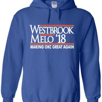Russell Westbrook Carmelo Anthony Okc "Melo Westbrook 17" Hooded Sweatshirt Unisex Hoodie