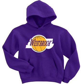 Russell Westbrook Los Angeles Lakers Logo Crew Hooded Sweatshirt Unisex Hoodie