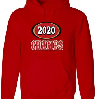 San Francisco 49Ers Super Bowl 54 2020 Champions Champs Crew Hooded Sweatshirt Unisex Hoodie