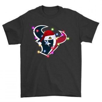 Santa is Hat Merry Christmas Houston Texans Unisex T-Shirt Kid T-Shirt LTS4096