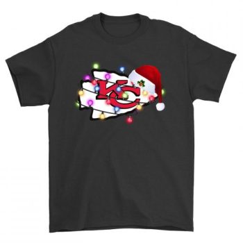 Santa is Hat Merry Christmas Kansas City Chiefs Unisex T-Shirt Kid T-Shirt LTS3023