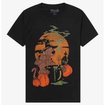 Scooby-Doo! Witch Vintage Boyfriend Fit Girls T-Shirt Women Lady T-Shirt HTS3992