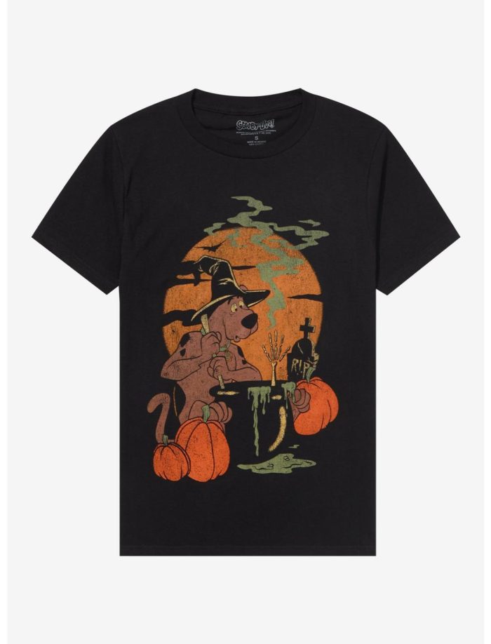Scooby-Doo! Witch Vintage Boyfriend Fit Girls T-Shirt Women Lady T-Shirt HTS3992