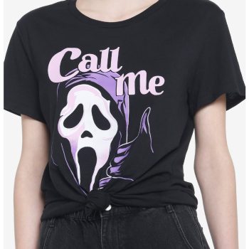 Scream Ghost Face Call Me Boyfriend Fit Girls T-Shirt Women Lady T-Shirt HTS4763
