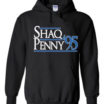 Shaquille O'Neal Penny Hardaway Orlando Magic "Shaq Penny 95" Unisex Hoodie Hooded Sweatshirt