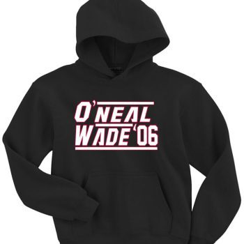 Shaquille O'Neal Shaq Dwyane Wade Miami Heat 2006 Crew Hooded Sweatshirt Unisex Hoodie