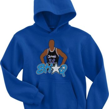 Shaquille O'Neal Shaq Orlando Magic Pic Logo Crew Hooded Sweatshirt Unisex Hoodie