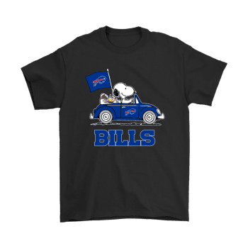 Snoopy And Woodstock Ride The Buffalo Bills Car Unisex T-Shirt Kid T-Shirt LTS457