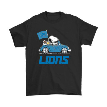 Snoopy And Woodstock Ride The Detroit Lions Car Unisex T-Shirt Kid T-Shirt LTS3686