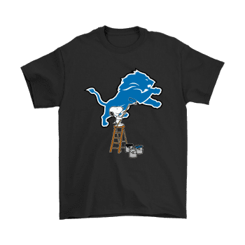 Snoopy Paints The Detroit Lions Logo Football Unisex T-Shirt Kid T-Shirt LTS3690