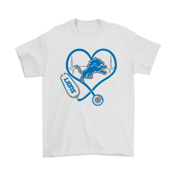 Stethoscope Heartbeat Nurse Symbol Detroit Lions Unisex T-Shirt Kid T-Shirt LTS3694