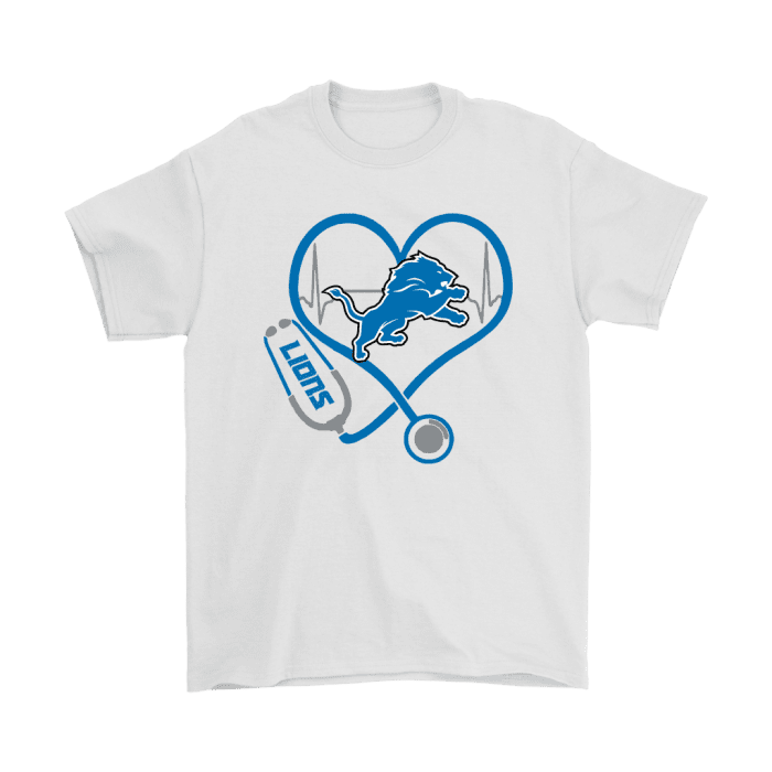 Stethoscope Heartbeat Nurse Symbol Detroit Lions Unisex T-Shirt Kid T-Shirt LTS3694