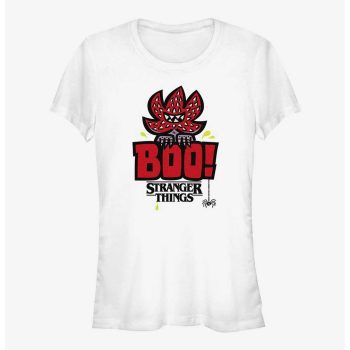 Stranger Things Demogorgon Boo! Girls T-Shirt Women Lady T-Shirt HTS4375
