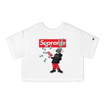Supreme Bugs Bunny Champion Women Cropped T-Shirt CTB2941