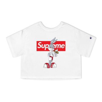 Supreme Bugs Bunny Champion Women Cropped T-Shirt CTB2944