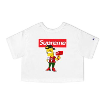 Supreme Simpsons Champion Women Cropped T-Shirt CTB2951