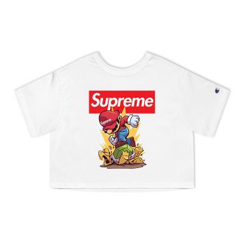 Supreme Super Mario Champion Women Cropped T-Shirt CTB2945