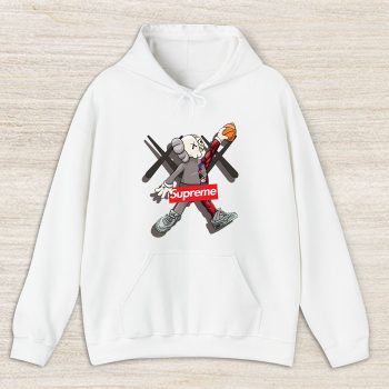 Supreme x Kaws Bearbrick Unisex Pullover Hoodie HTB1205