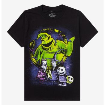 The Nightmare Before Christmas Oogie Boogie Neon Boyfriend Fit Girls T-Shirt Women Lady T-Shirt HTS4752