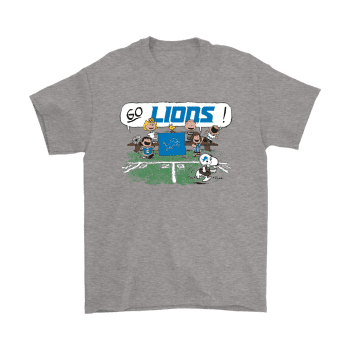 The Peanuts Cheering Go Snoopy Detroit Lions Unisex T-Shirt Kid T-Shirt LTS3713