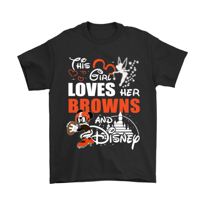This Girl Loves Her Cleveland Browns And Mickey Disney Unisex T-Shirt Kid T-Shirt LTS1998