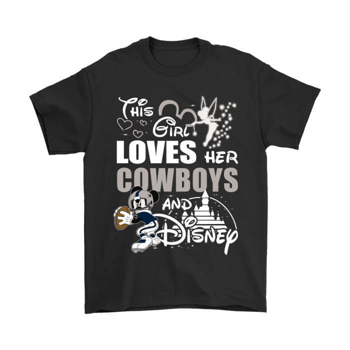 This Girl Loves Her Dallas Cowboys And Mickey Disney Unisex T-Shirt Kid T-Shirt LTS2376