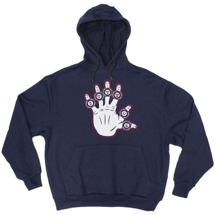 Tom Brady New England Patriots "6 Super Bowl Rings" Champions Hooded Sweatshirt Unisex Hoodie