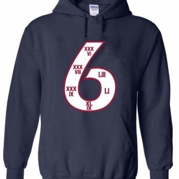 Tom Brady New England Patriots "6 Super Bowls" Champions Hooded Sweatshirt Unisex Hoodie