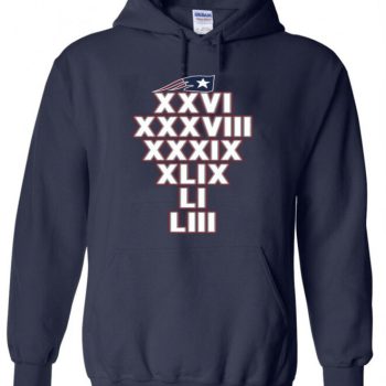 Tom Brady New England Patriots "6 Time Champs" Champions Hooded Sweatshirt Unisex Hoodie