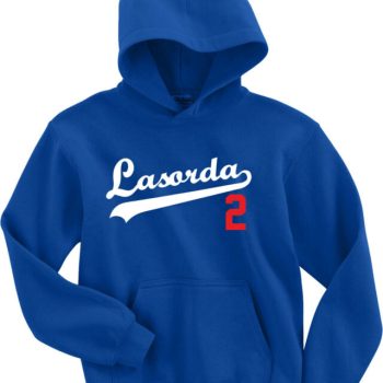Tommy Lasorda Los Angeles Dodgers Logo Crew Hooded Sweatshirt Unisex Hoodie