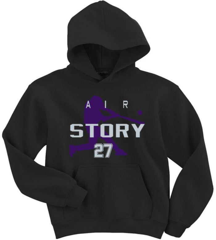 Trevor Story Colorado Rockies "Air Story" Hooded Sweatshirt Hoodie