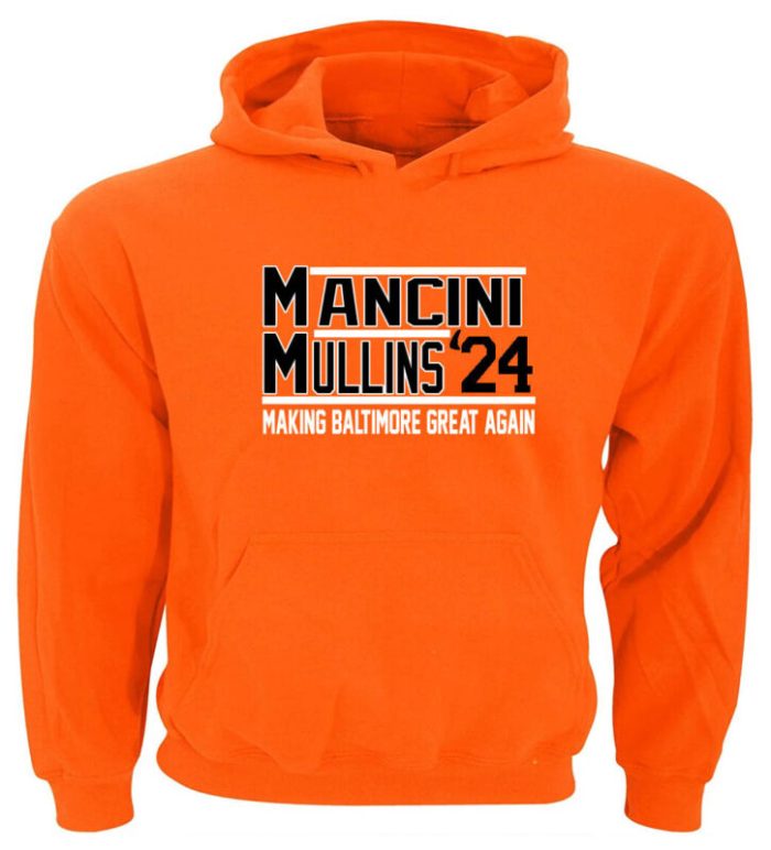 Trey Mancini Cedric Mullins 2024 Baltimore Orioles Crew Hooded Sweatshirt Unisex Hoodie
