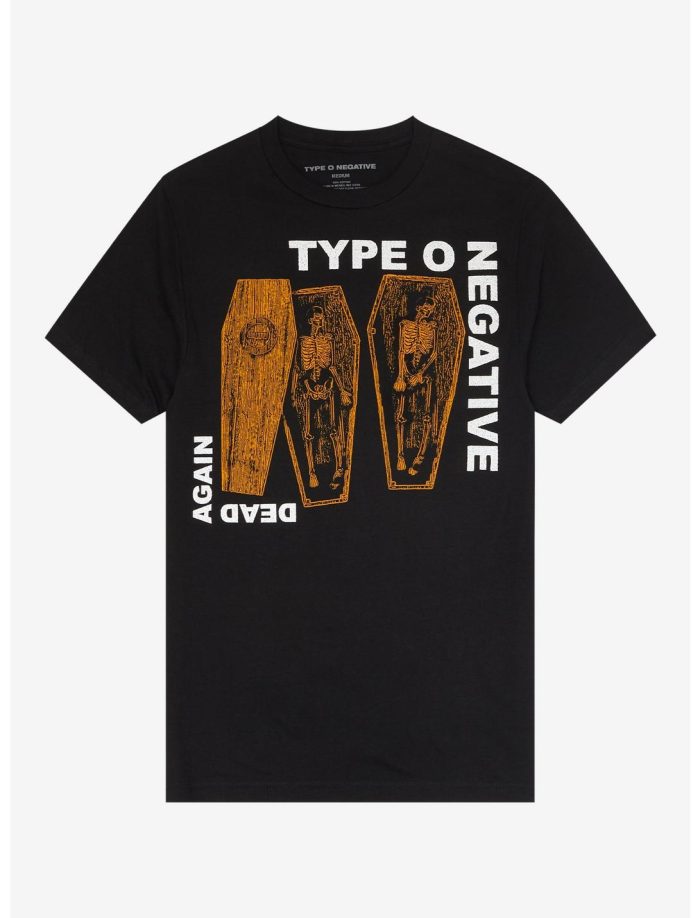 Type O Negative Dead Again Coffins Boyfriend Fit Girls T-Shirt Women Lady T-Shirt HTS4748